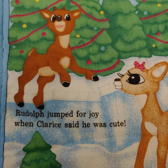 Cranston Cloth Christmas Baby Book: RUDOLPH - Picture 4 of 5